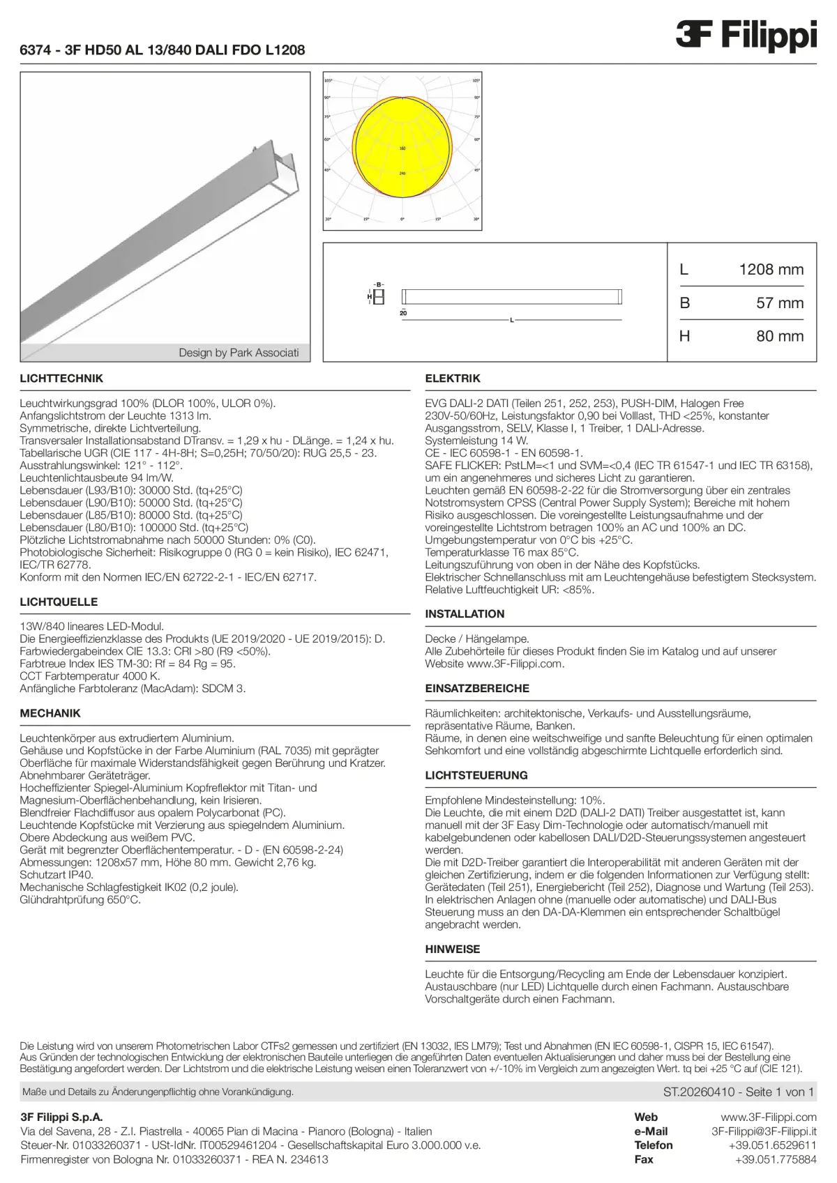 6374 - 3F HD50 AL 13-840 DALI FDO L1208 - Datasheet - de