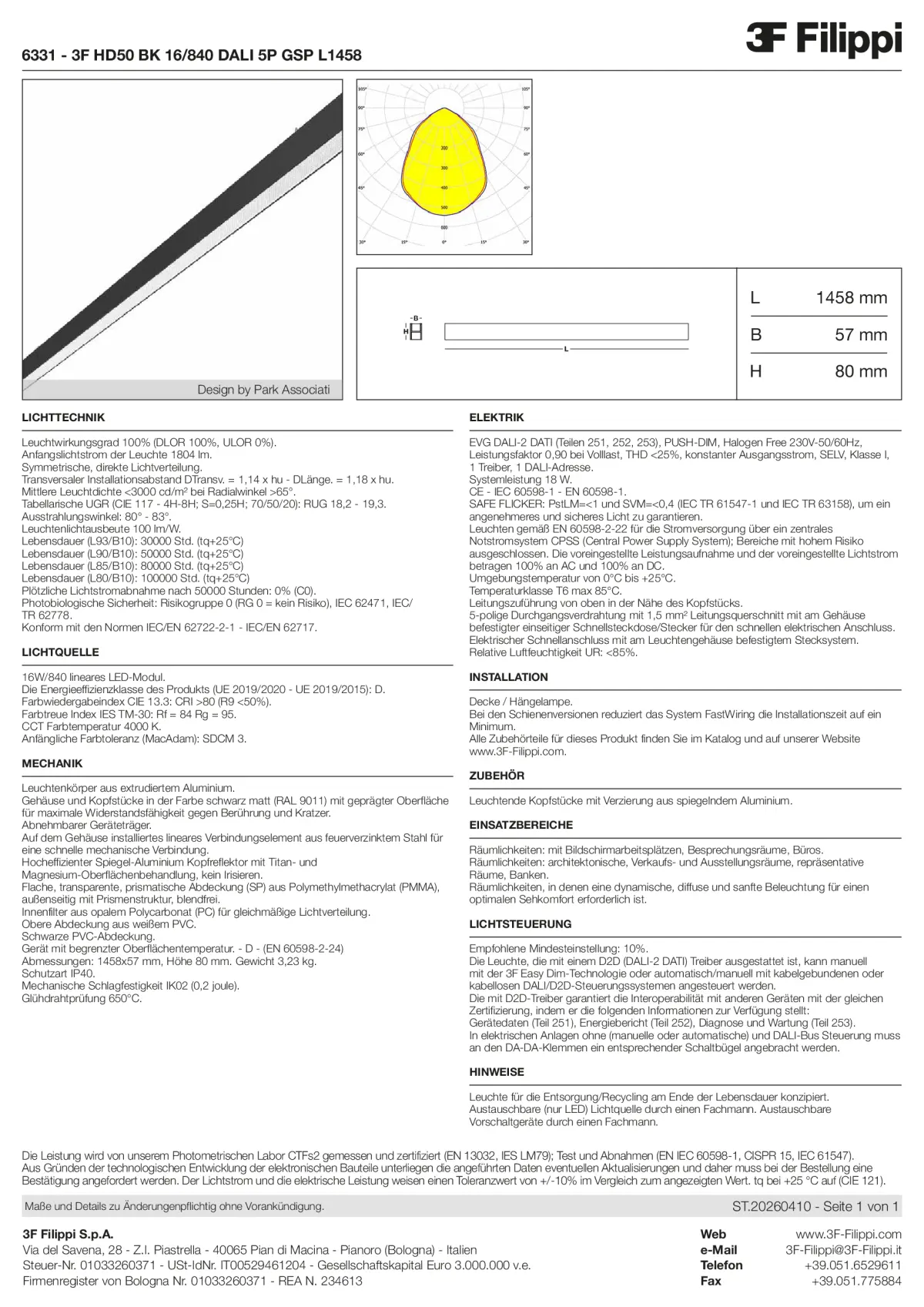 6331 - 3F HD50 BK 16-840 DALI 5P GSP L1458 - Datasheet - de
