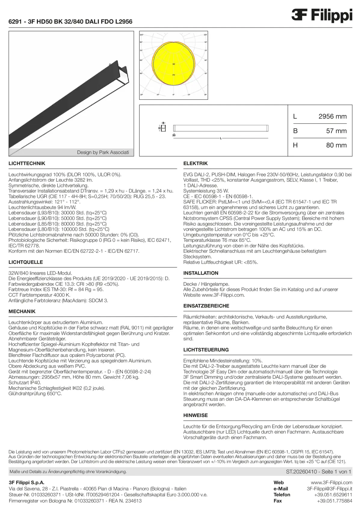 6291 - 3F HD50 BK 32-840 DALI FDO L2956 - Datasheet - de