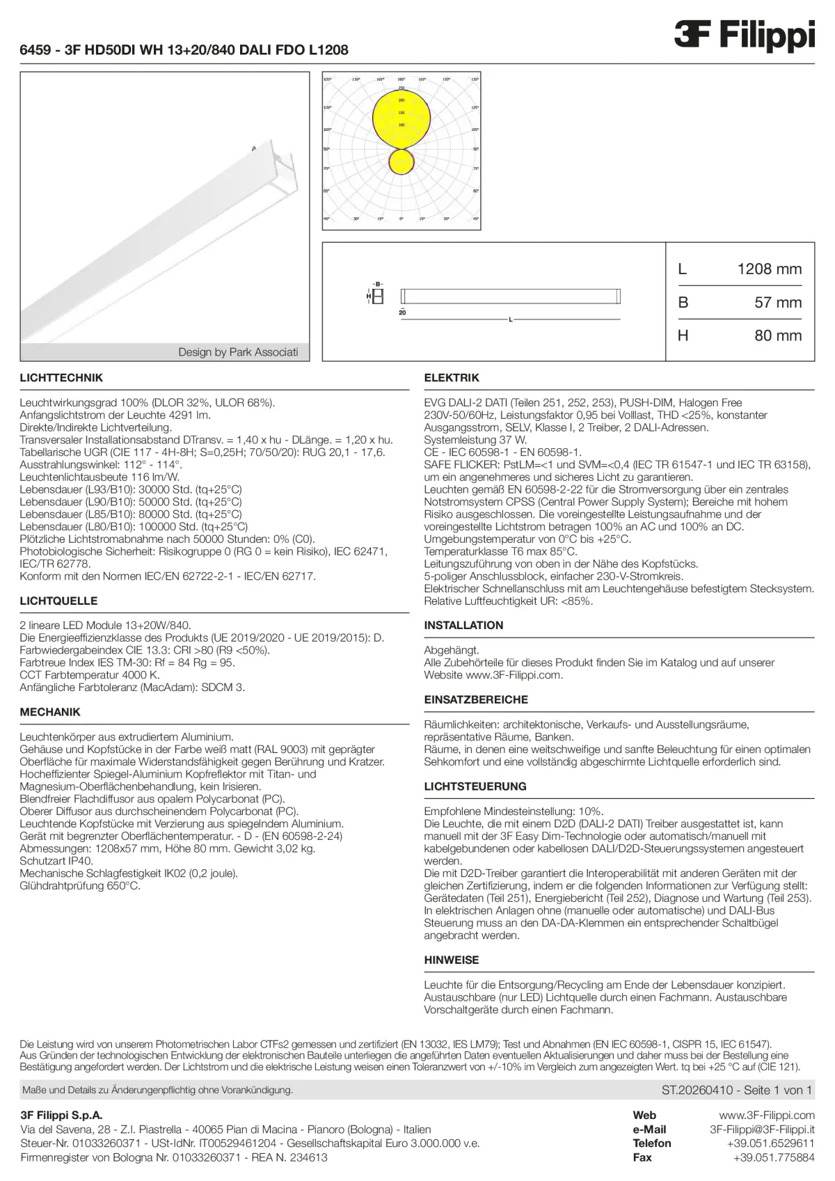 6459 - 3F HD50DI WH 13+20-840 DALI FDO L1208 - Datasheet - de