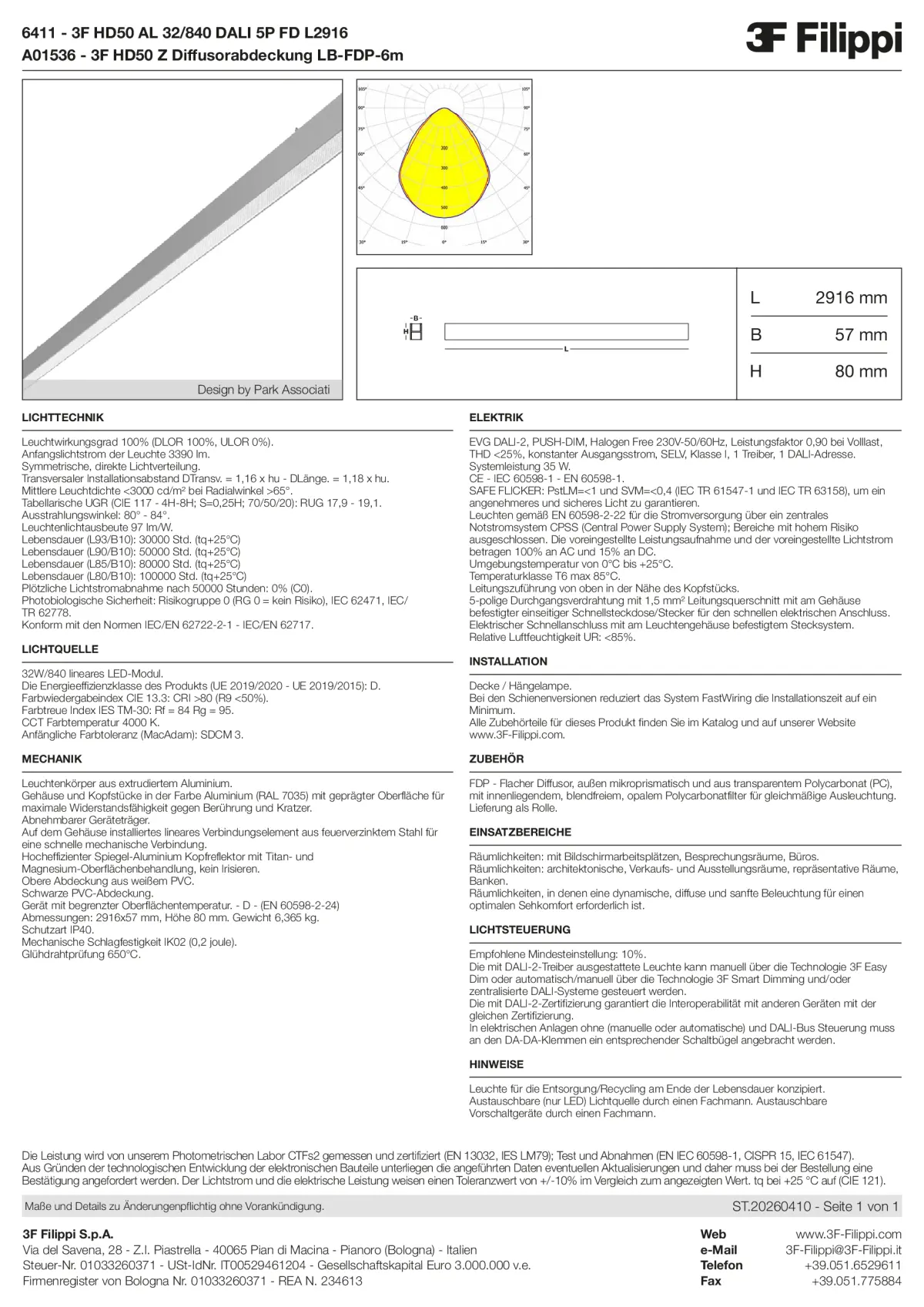 6411+A01536 - 3F HD50 AL 32-840 DALI 5P FD L2916 + FDP - Datasheet - de