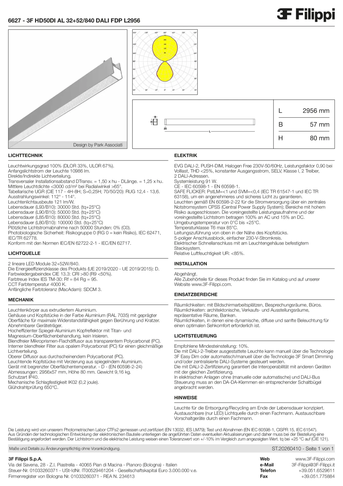 6627 - 3F HD50DI AL 32+52-840 DALI FDP L2956 - Datasheet - de