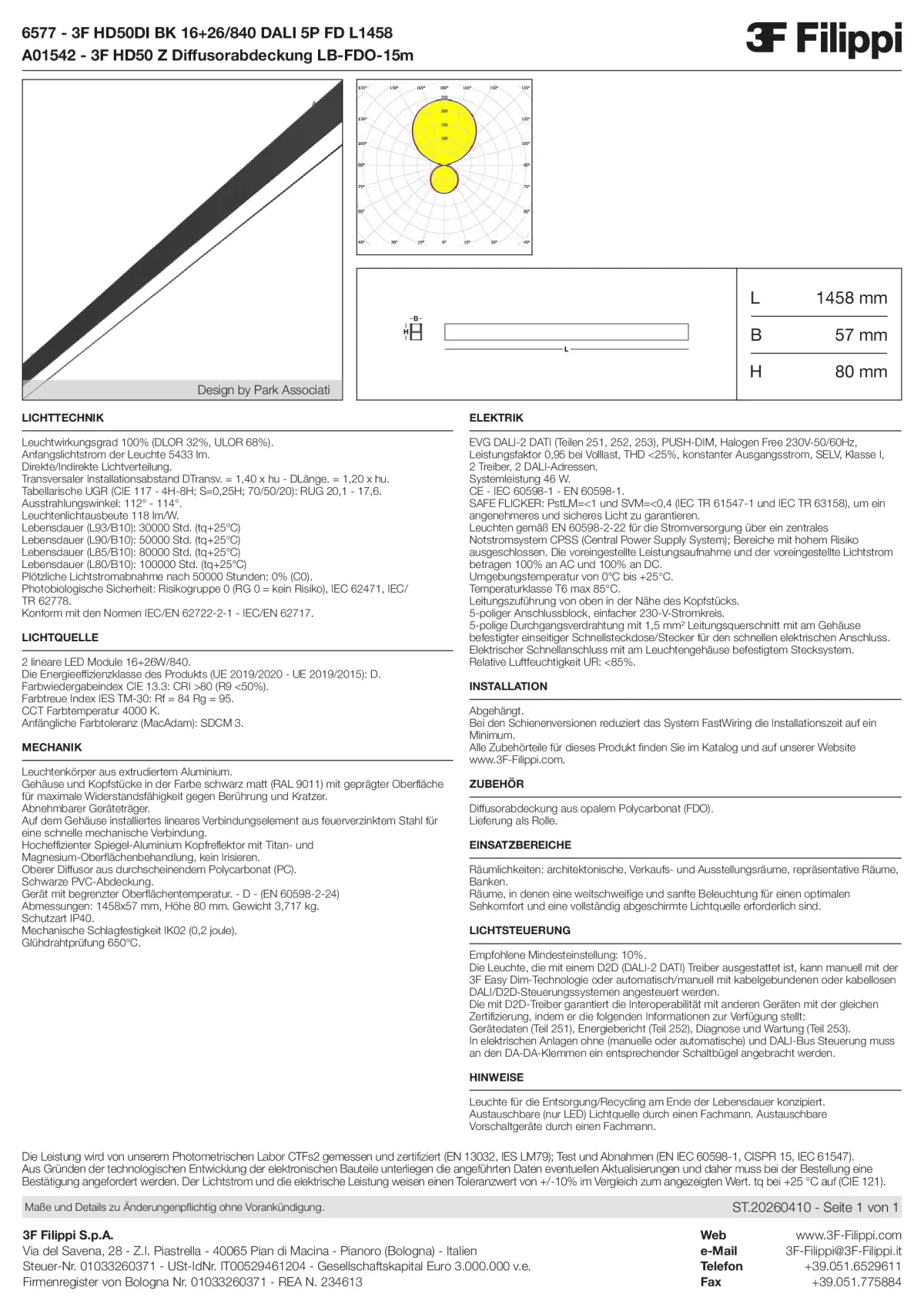 6577+A01542 - 3F HD50DI BK 16+26-840 DALI 5P FD L1458 + FDO - Datasheet - de