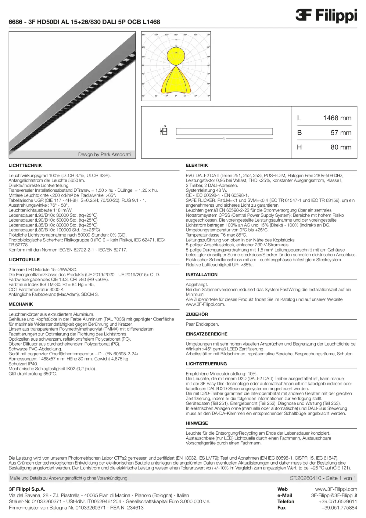 6686 - 3F HD50DI AL 15+26-830 DALI 5P OCB L1468 - Datasheet - de