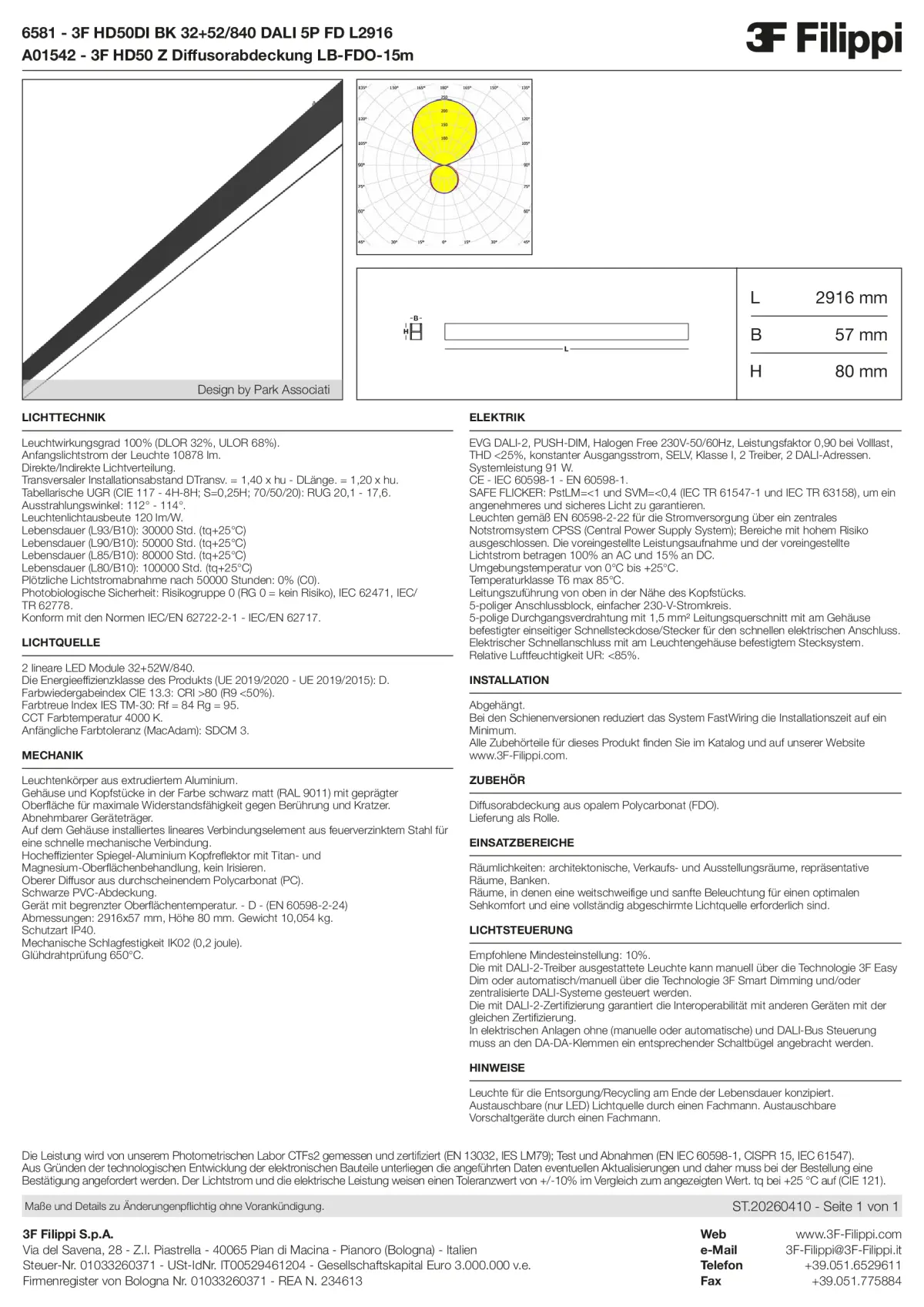 6581+A01542 - 3F HD50DI BK 32+52-840 DALI 5P FD L2916 + FDO - Datasheet - de