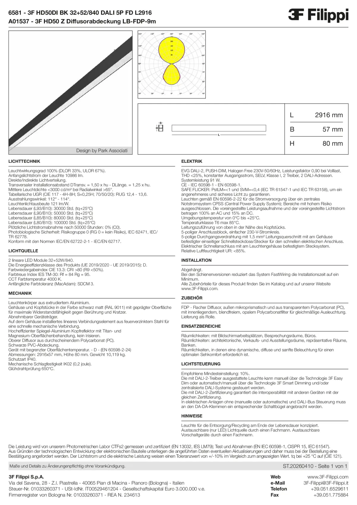 6581+A01537 - 3F HD50DI BK 32+52-840 DALI 5P FD L2916 + FDP - Datasheet - de