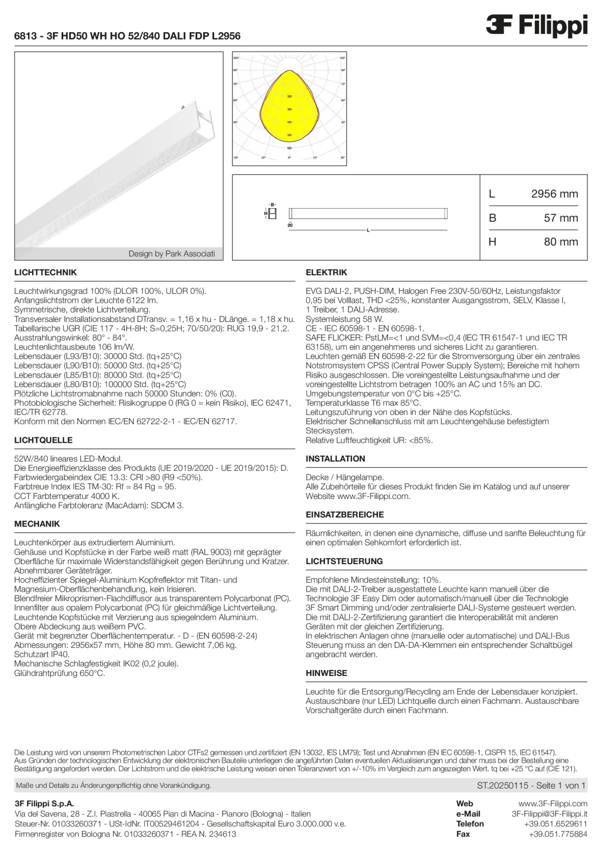 6813 - 3F HD50 WH HO 52-840 DALI FDP L2956 - Datasheet - de