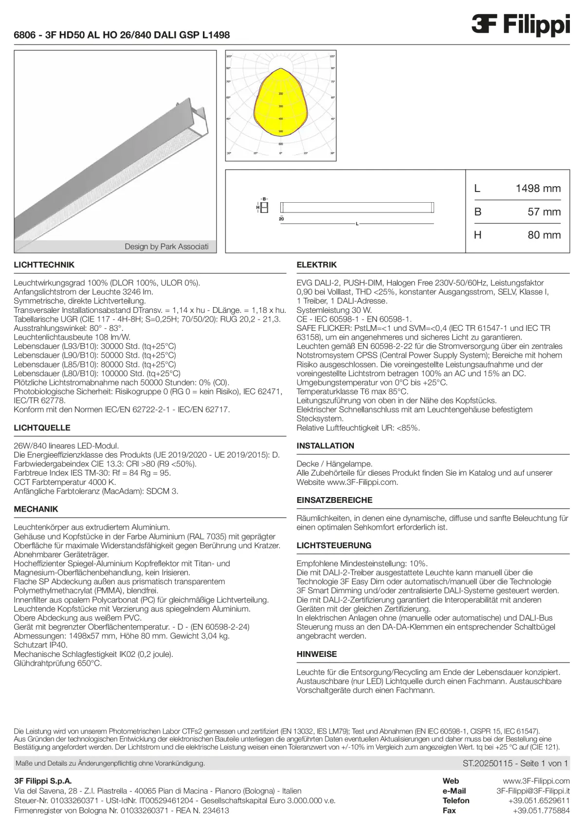 6806 - 3F HD50 AL HO 26-840 DALI GSP L1498 - Datasheet - de