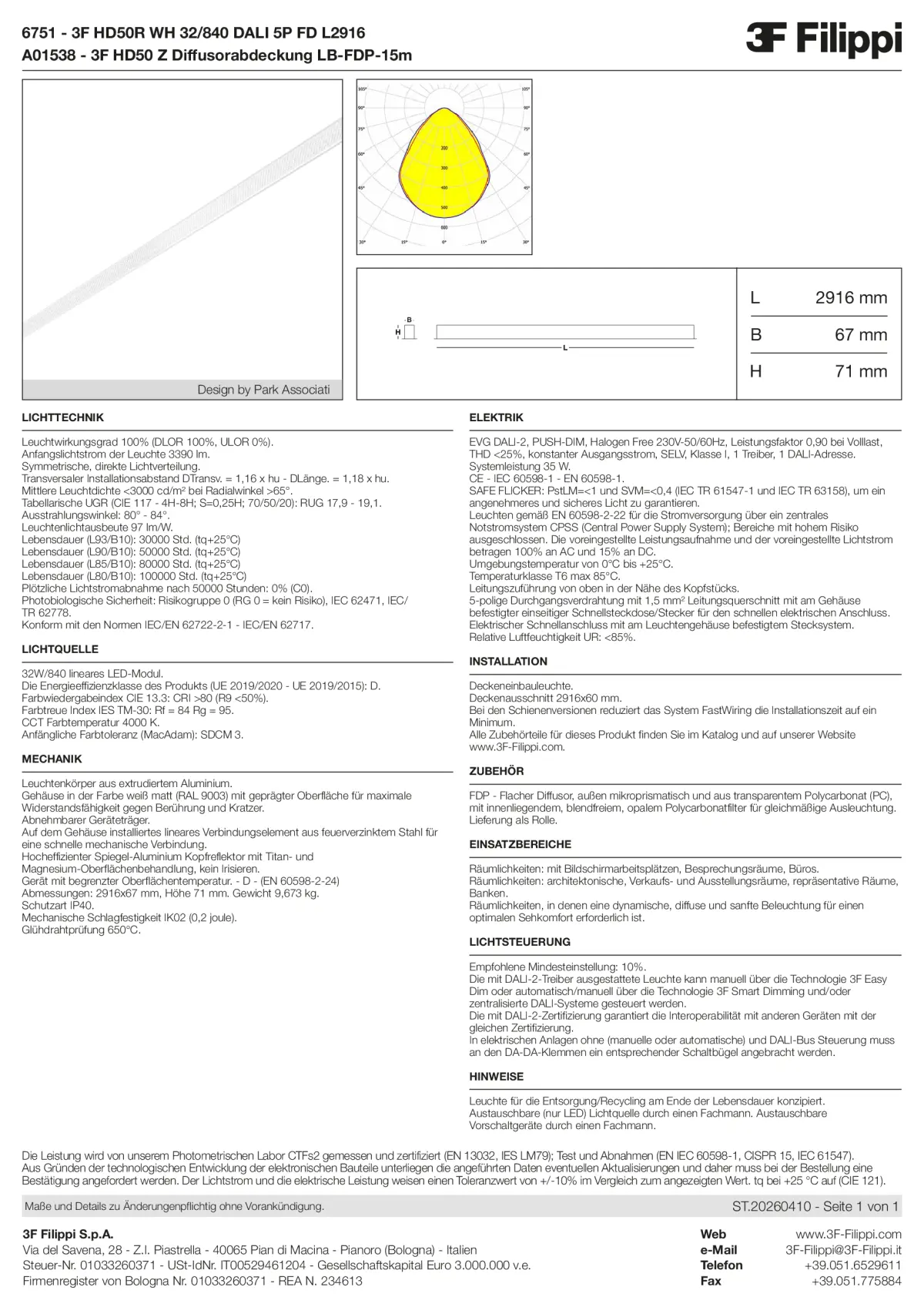 6751+A01538 - 3F HD50R WH 32-840 DALI 5P FD L2916 + FDP - Datasheet - de