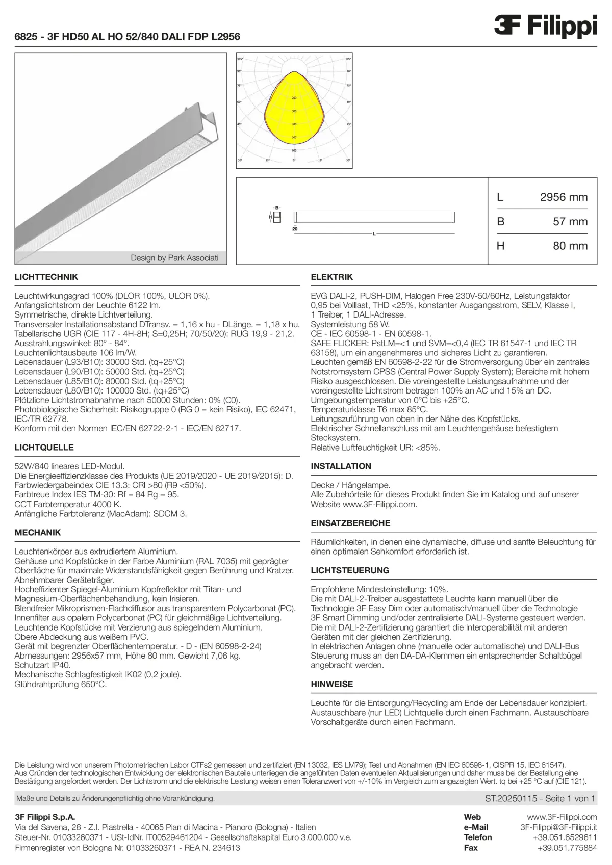 6825 - 3F HD50 AL HO 52-840 DALI FDP L2956 - Datasheet - de