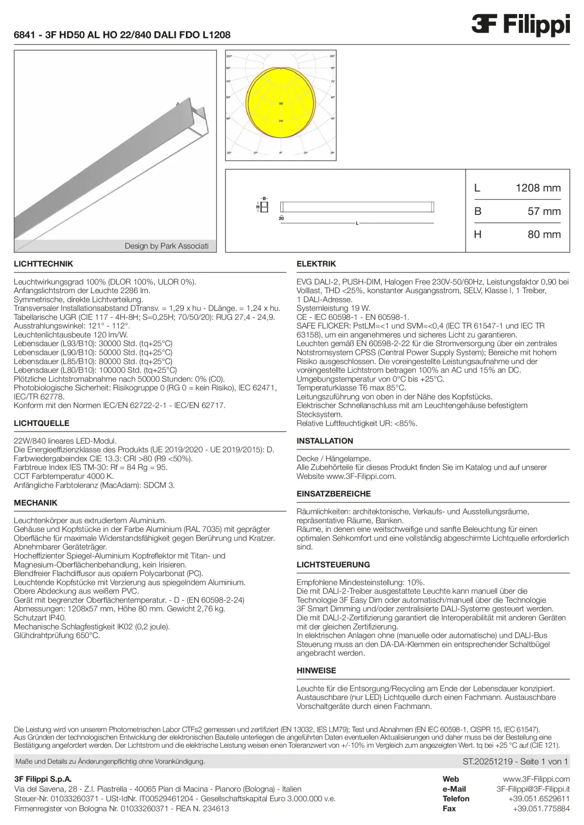 6841 - 3F HD50 AL HO 22-840 DALI FDO L1208 - Datasheet - de