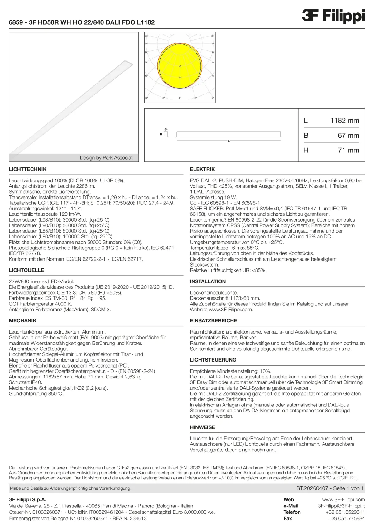 6859 - 3F HD50R WH HO 22-840 DALI FDO L1182 - Datasheet - de