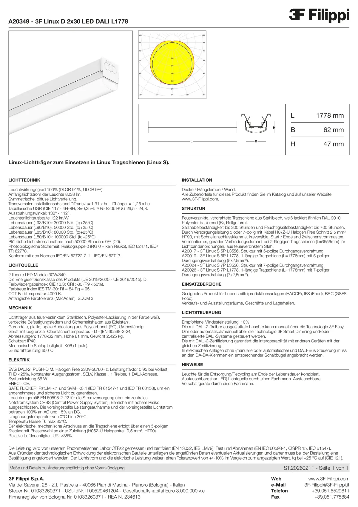 A20349 - 3F Linux D 2x30 LED DALI L1778 - Datasheet - de