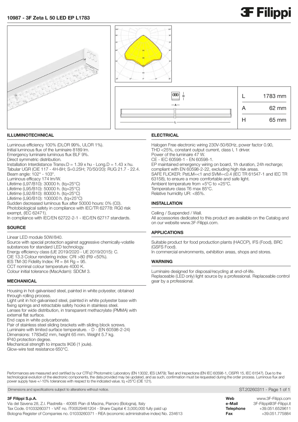 10987 - 3F Zeta L 50 LED EP L1783 - Datasheet - en