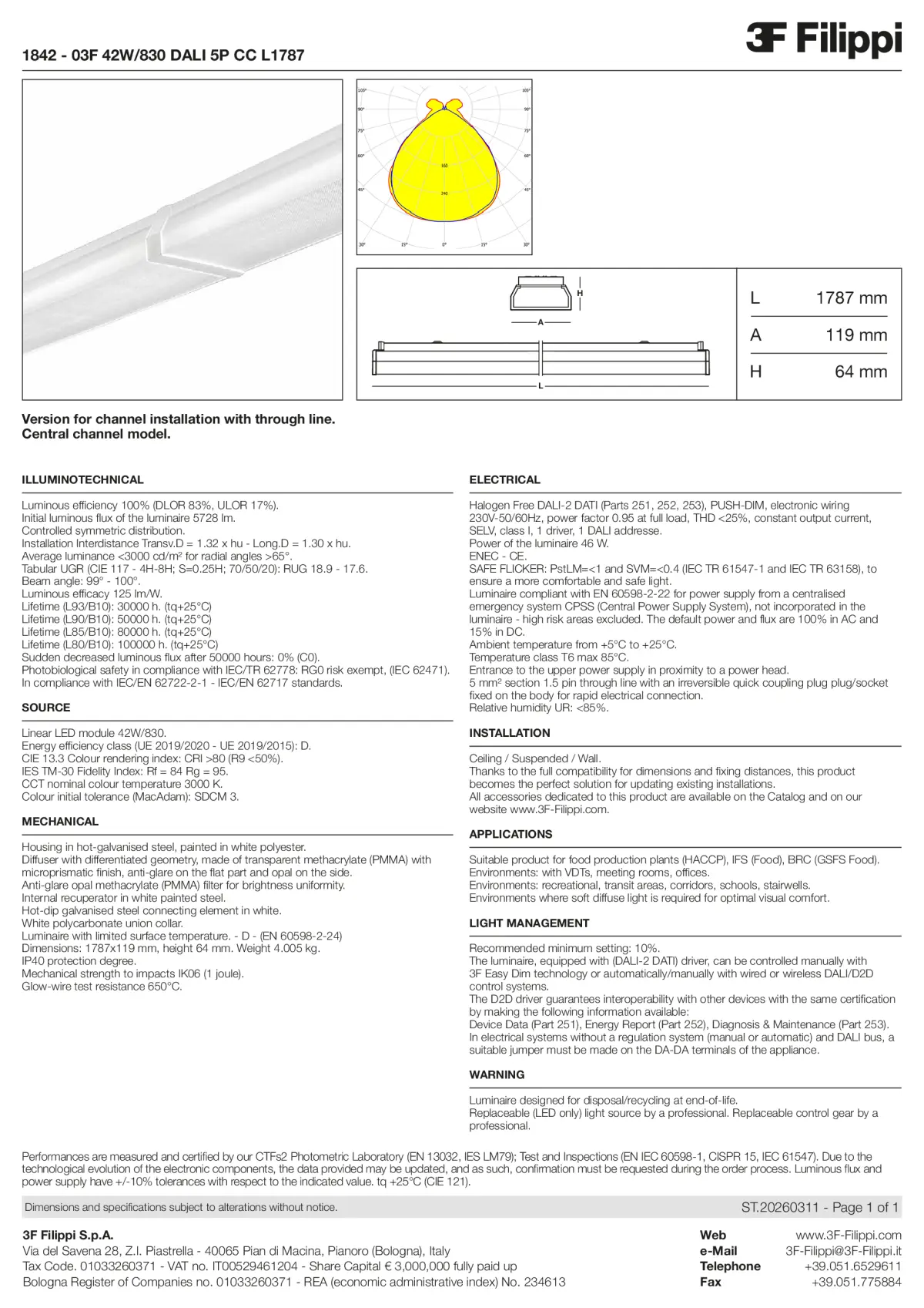1842 - 03F 42W-830 DALI 5P CC L1787 - Datasheet - en