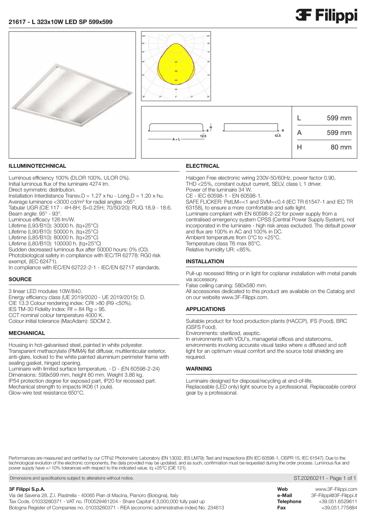 21617 - L 323x10W LED SP 599x599 - Datasheet - en