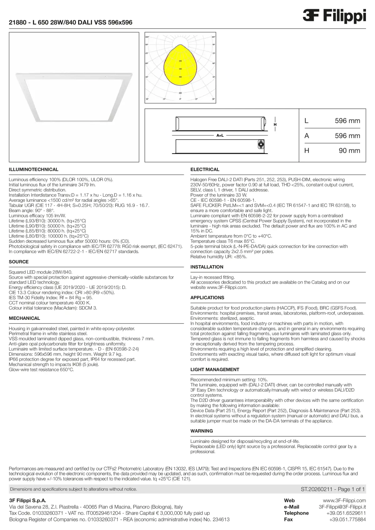 21880 - L 650 28W-840 DALI VSS 596x596 - Datasheet - en