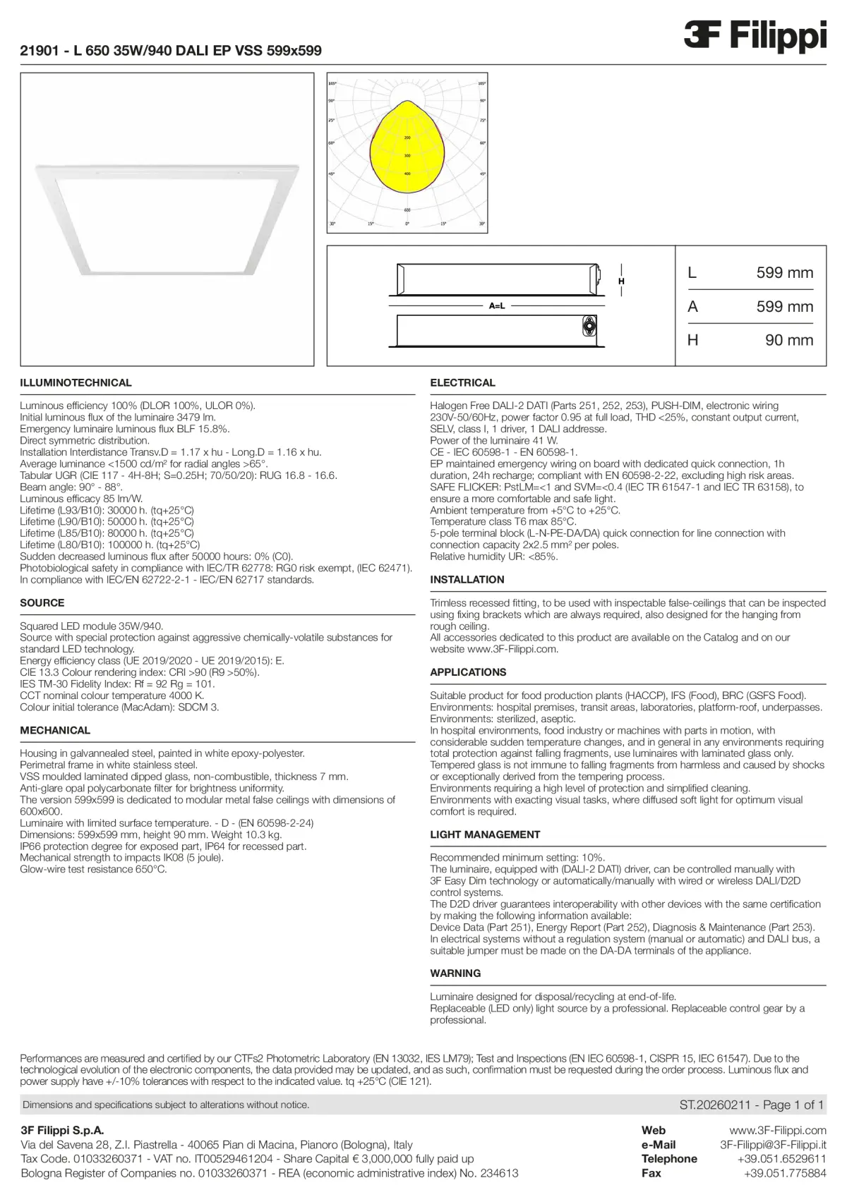 21901 - L 650 35W-940 DALI EP VSS 599x599 - Datasheet - en