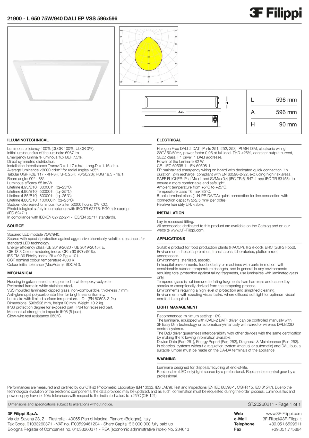 21900 - L 650 75W-940 DALI EP VSS 596x596 - Datasheet - en