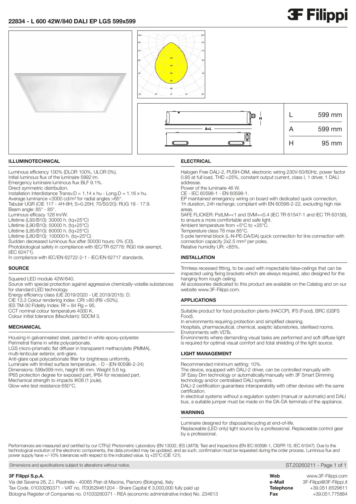22834 - L 600 42W-840 DALI EP LGS 599x599 - Datasheet - en