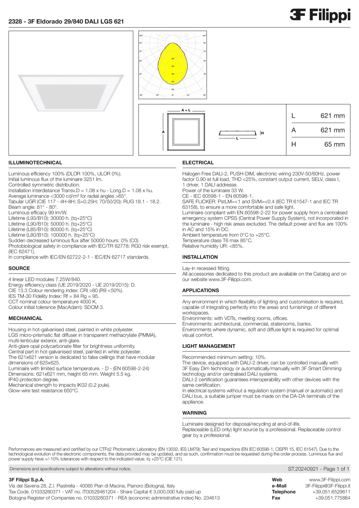 2328 - 3F Eldorado 29-840 DALI LGS 621 - Datasheet - en