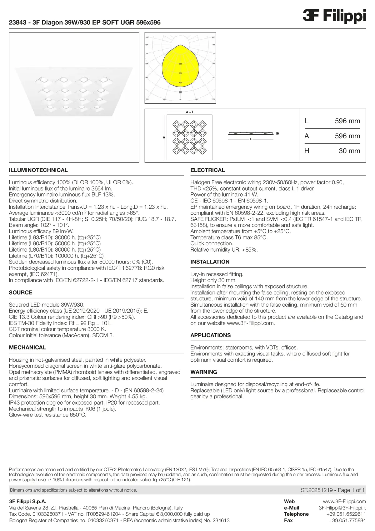 23843 - 3F Diagon 39W-930 EP SOFT UGR 596x596 - Datasheet - en