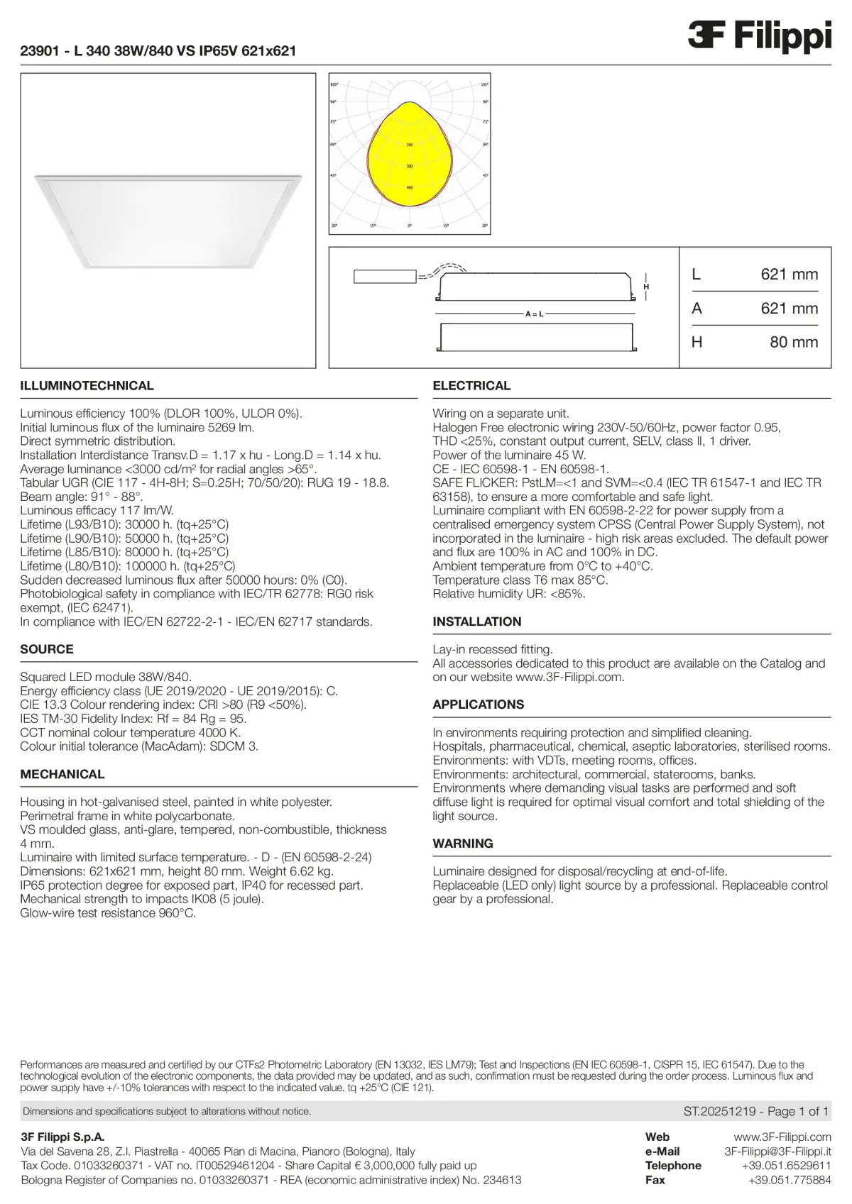 23901 - L 340 38W-840 VS IP65V 621x621 - Datasheet - en