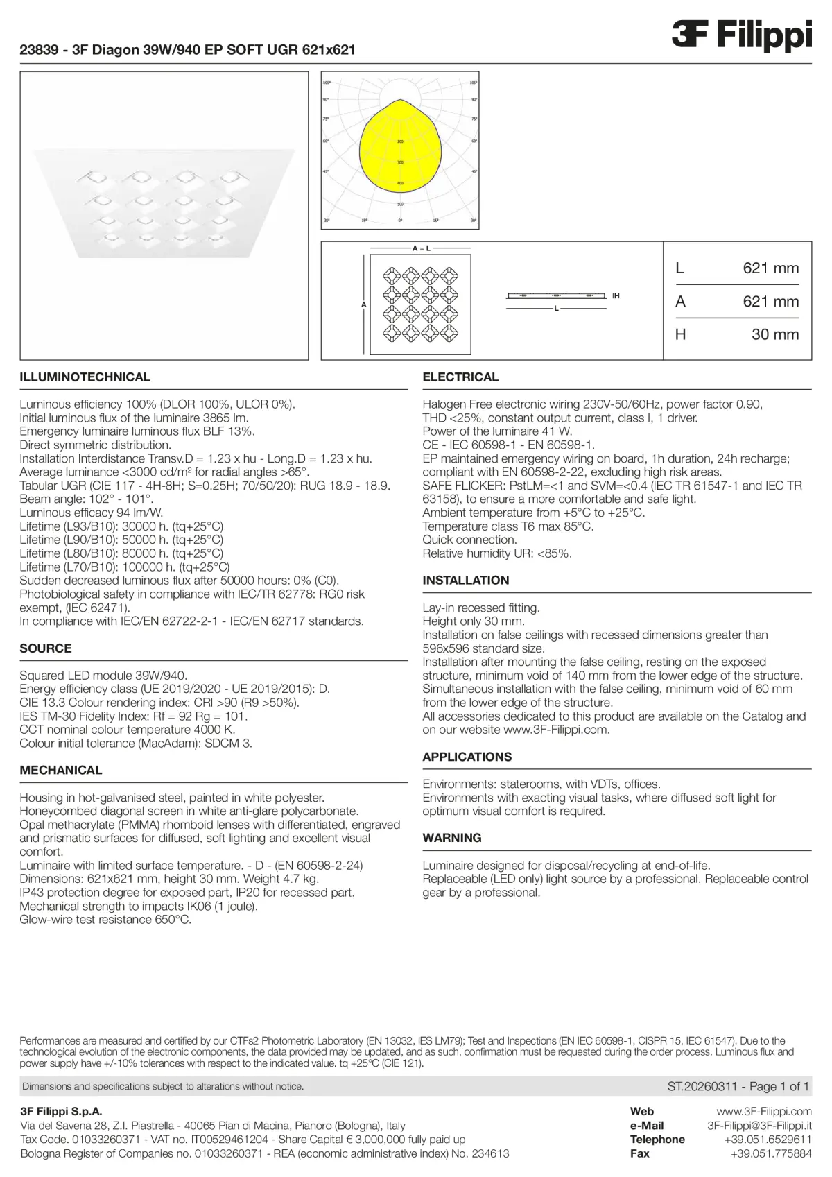 23839 - 3F Diagon 39W-940 EP SOFT UGR 621x621 - Datasheet - en