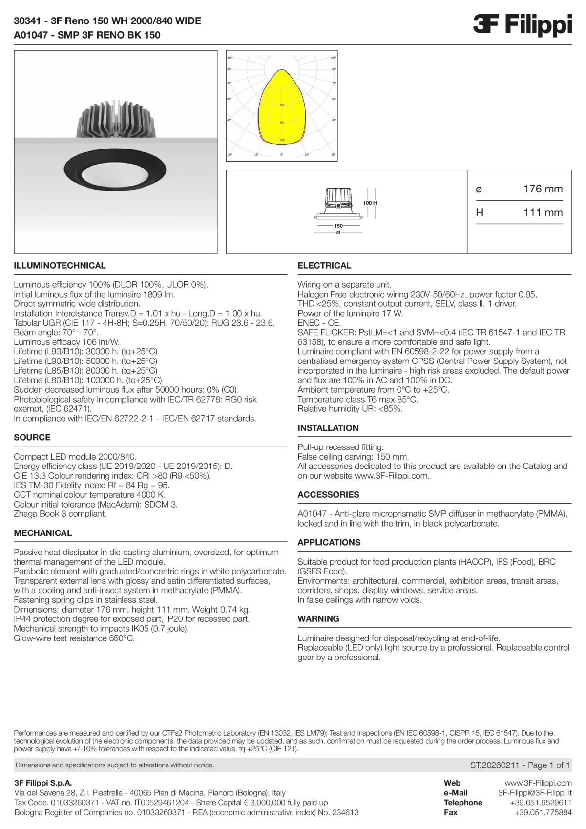 30341+A01047 - 3F Reno 150 WH 2000-840 WIDE + SMP BK - Datasheet - en