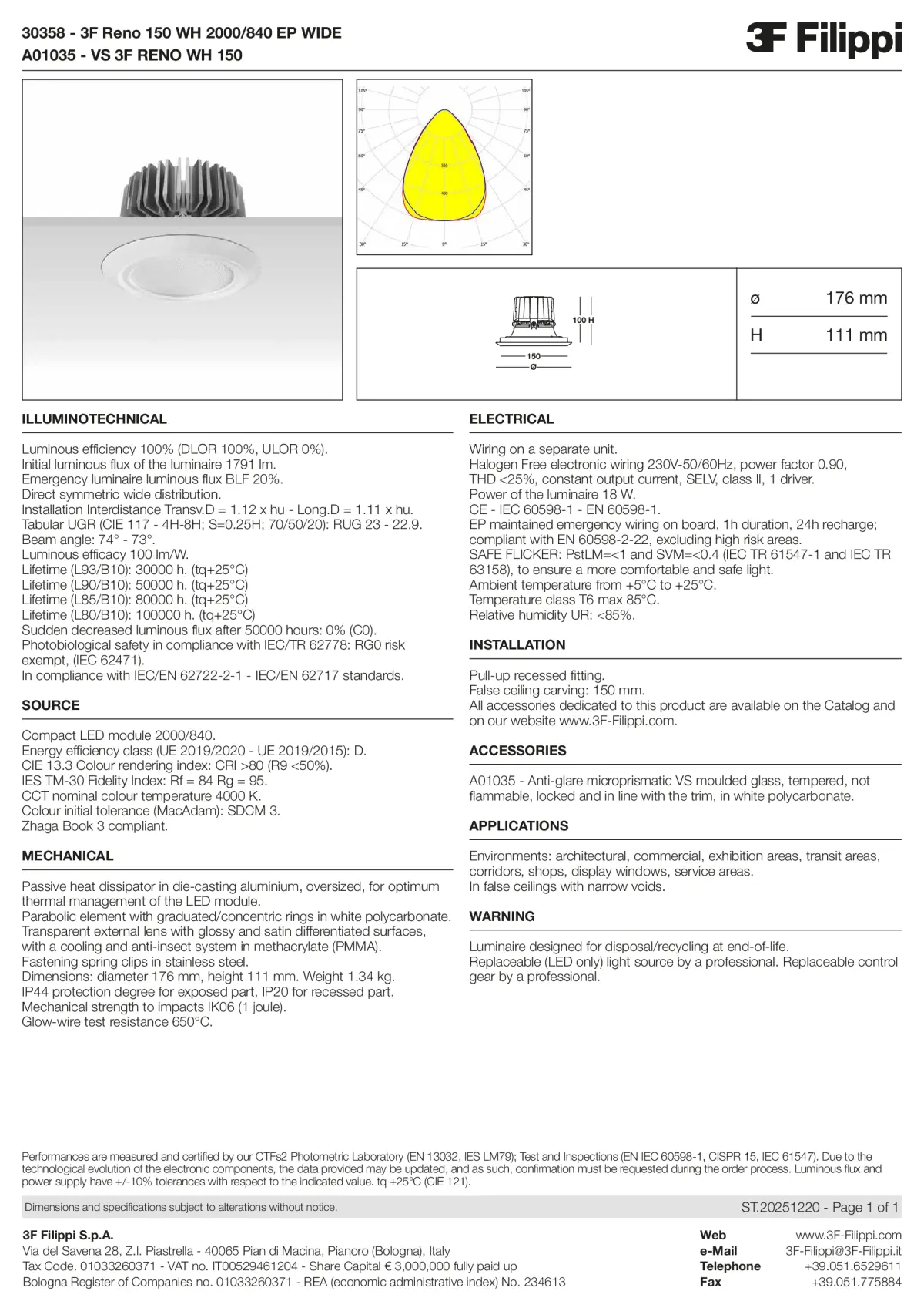 30358+A01035 - 3F Reno 150 WH 2000-840 EP WIDE + VS WH - Datasheet - en