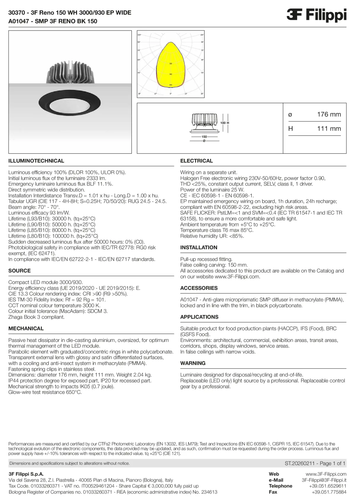 30370+A01047 - 3F Reno 150 WH 3000-930 EP WIDE + SMP BK - Datasheet - en