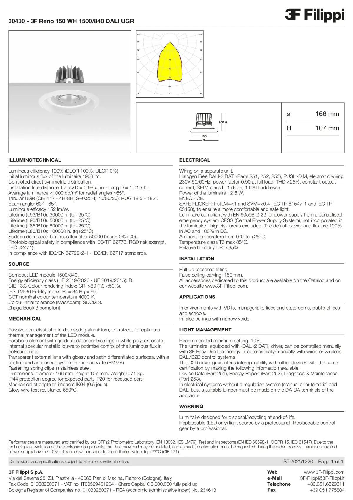 30430 - 3F Reno 150 WH 1500-840 DALI UGR - Datasheet - en