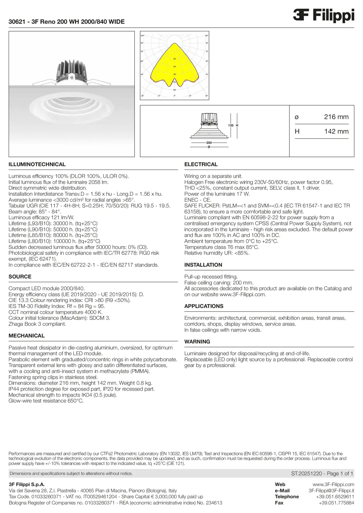 30621 - 3F Reno 200 WH 2000-840 WIDE - Datasheet - en
