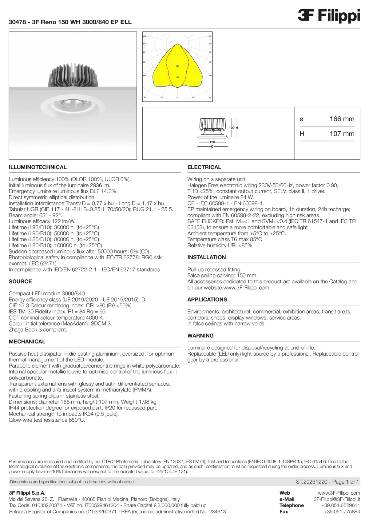 30478 - 3F Reno 150 WH 3000-840 EP ELL - Datasheet - en
