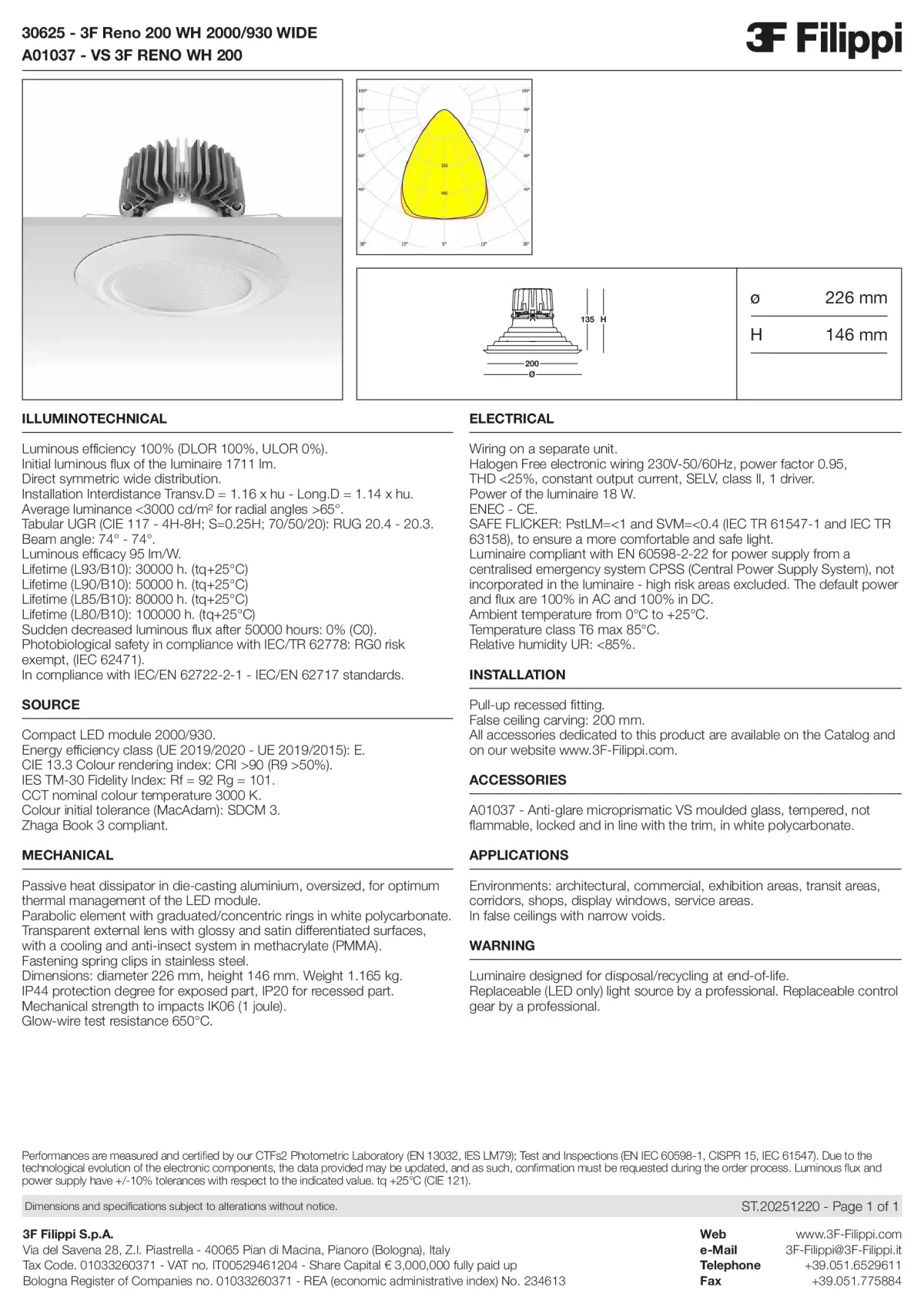 30625+A01037 - 3F Reno 200 WH 2000-930 WIDE + VS WH - Datasheet - en