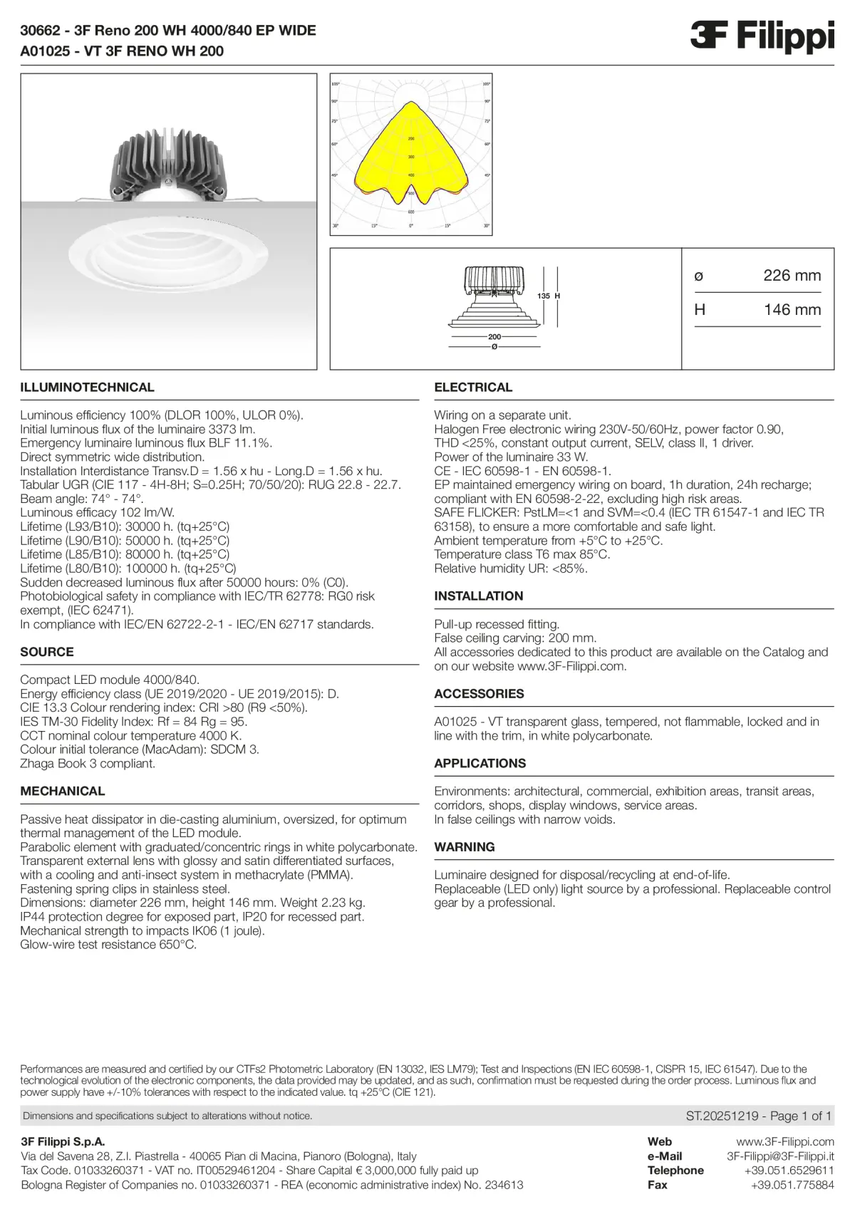 30662+A01025 - 3F Reno 200 WH 4000-840 EP WIDE + VT WH - Datasheet - en