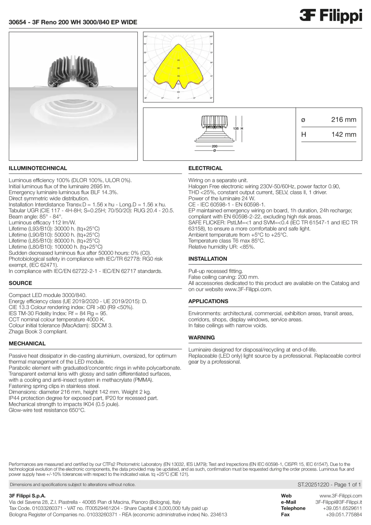 30654 - 3F Reno 200 WH 3000-840 EP WIDE - Datasheet - en