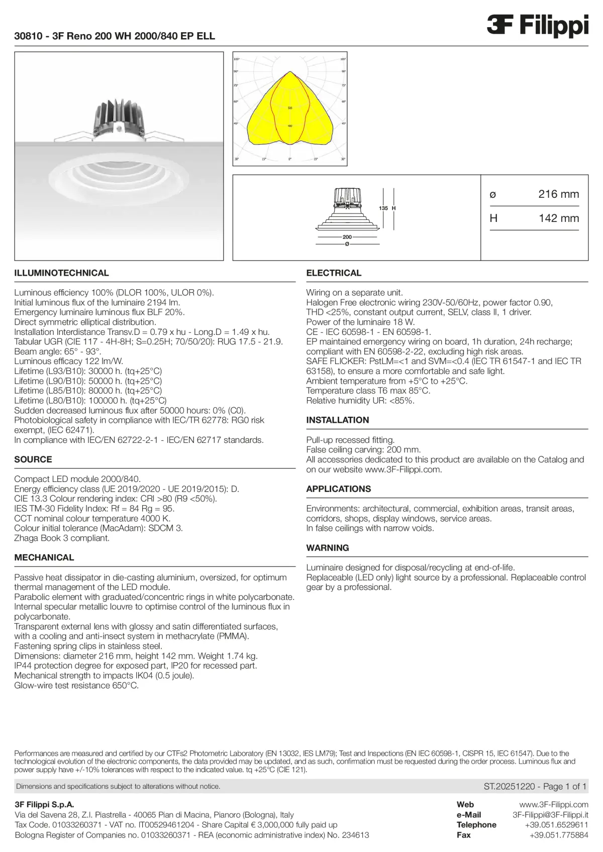 30810 - 3F Reno 200 WH 2000-840 EP ELL - Datasheet - en