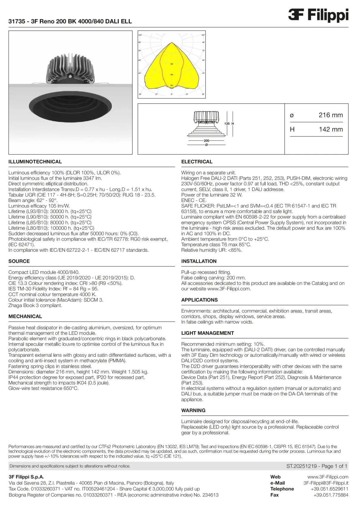 31735 - 3F Reno 200 BK 4000-840 DALI ELL - Datasheet - en