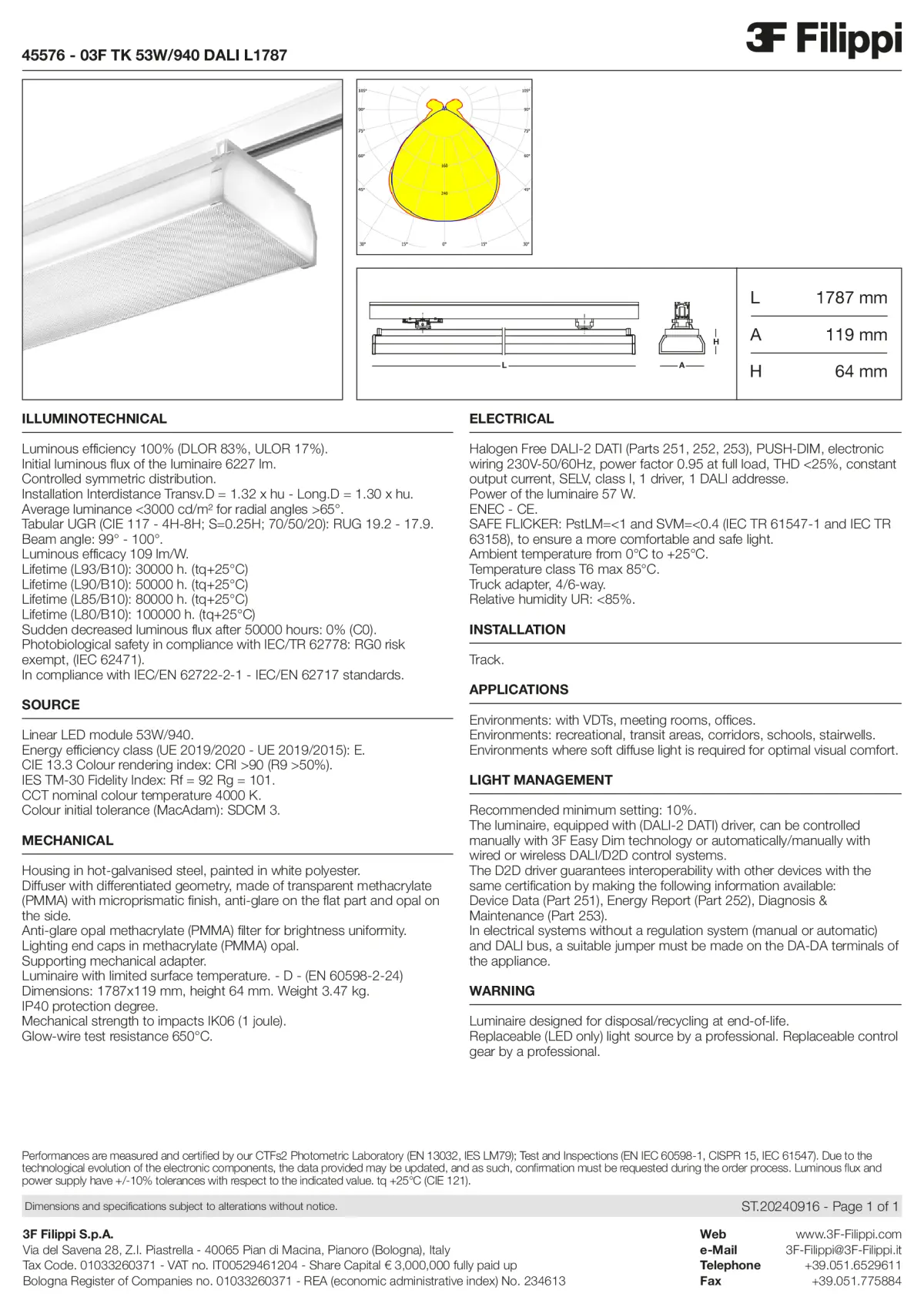 45576 - 03F TK 53W-940 DALI L1787 - Datasheet - en