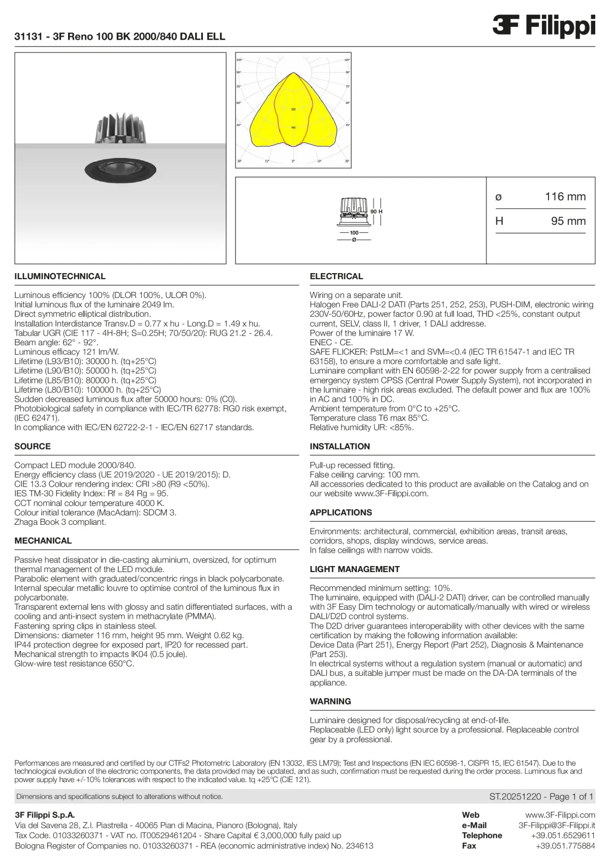 31131 - 3F Reno 100 BK 2000-840 DALI ELL - Datasheet - en