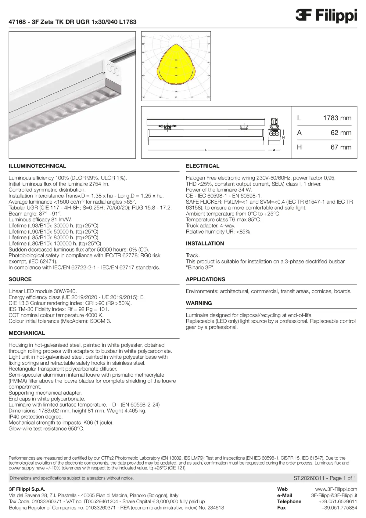 47168 - 3F Zeta TK DR UGR 1x30-940 L1783 - Datasheet - en