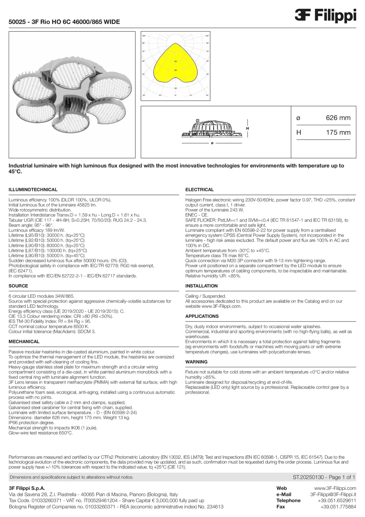 50025 - 3F Rio HO 6C 46000-865 WIDE - Datasheet - en