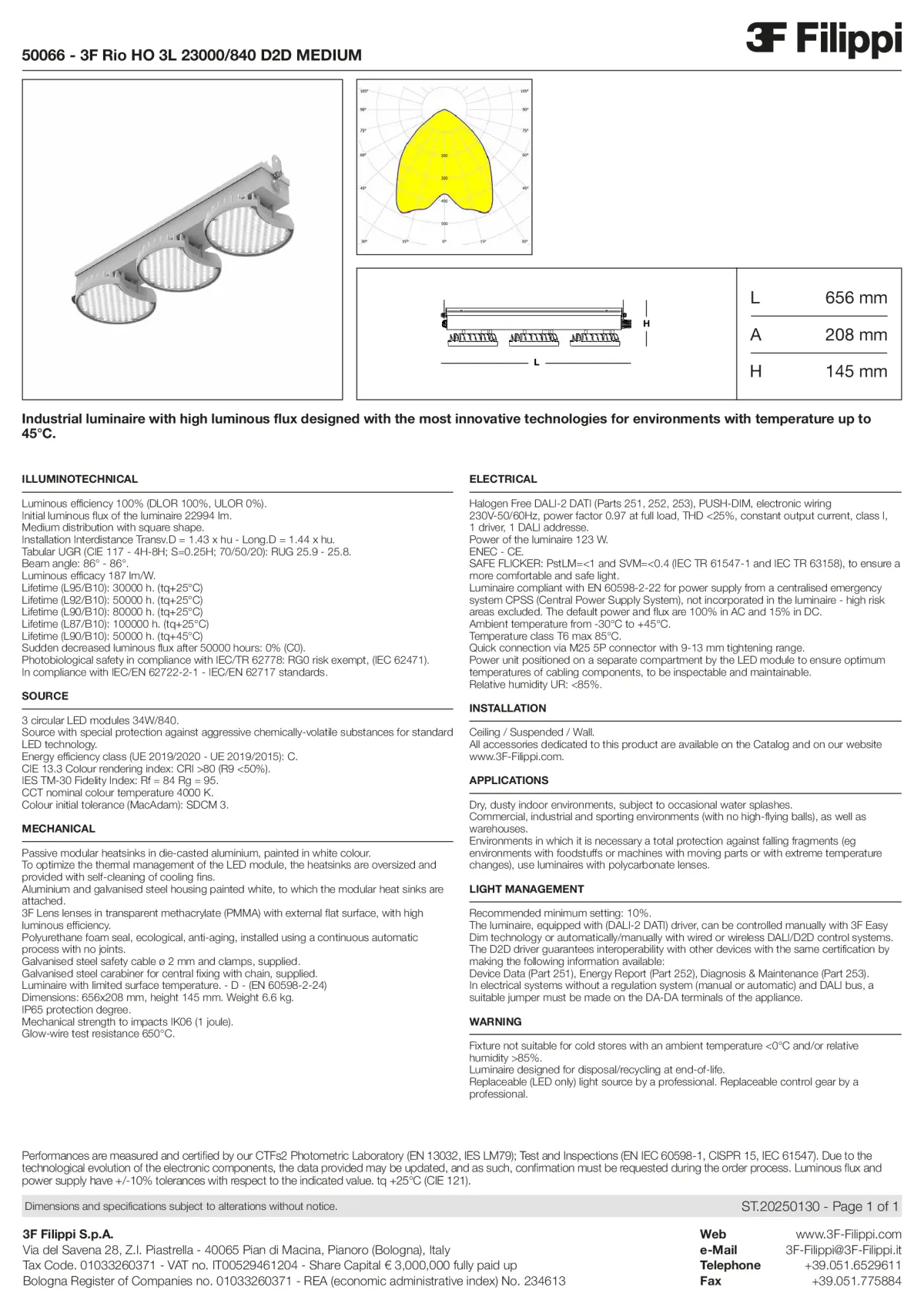 50066 - 3F Rio HO 3L 23000-840 D2D MEDIUM - Datasheet - en