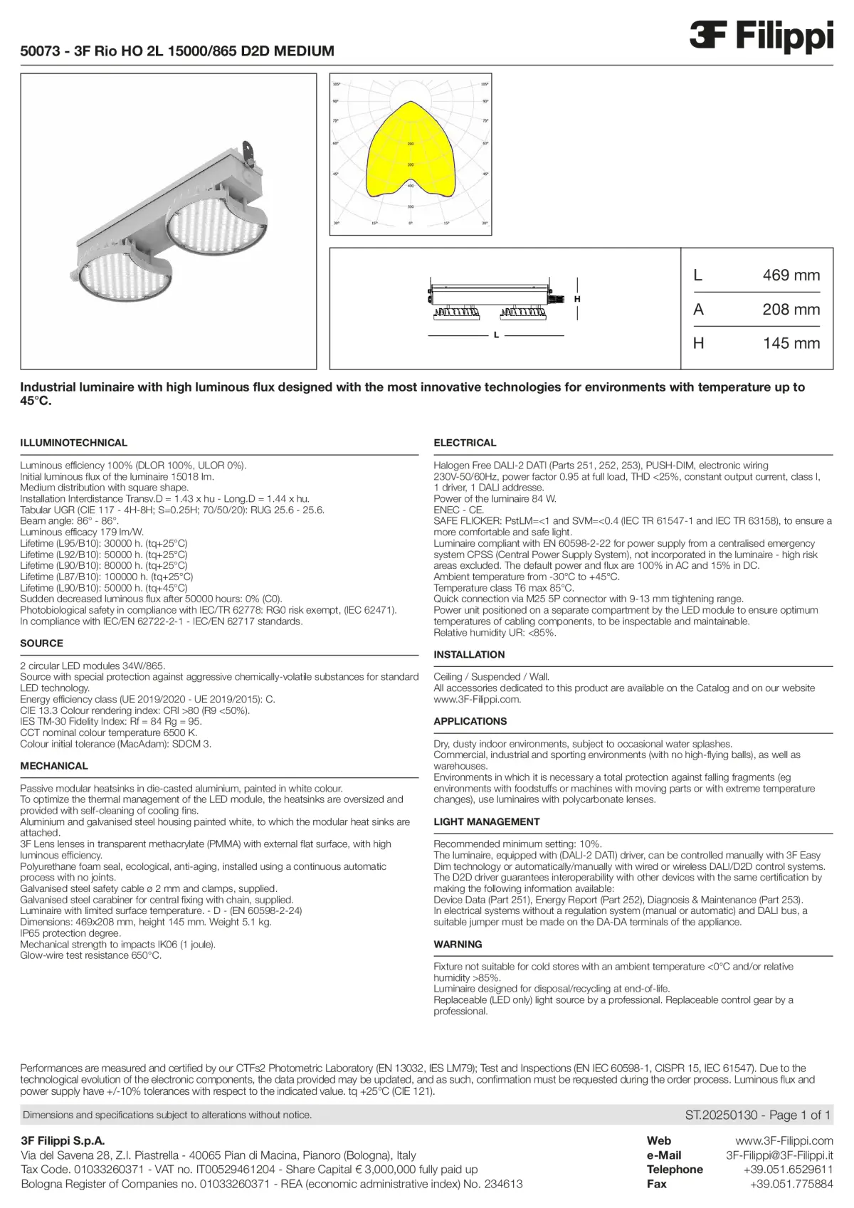 50073 - 3F Rio HO 2L 15000-865 D2D MEDIUM - Datasheet - en