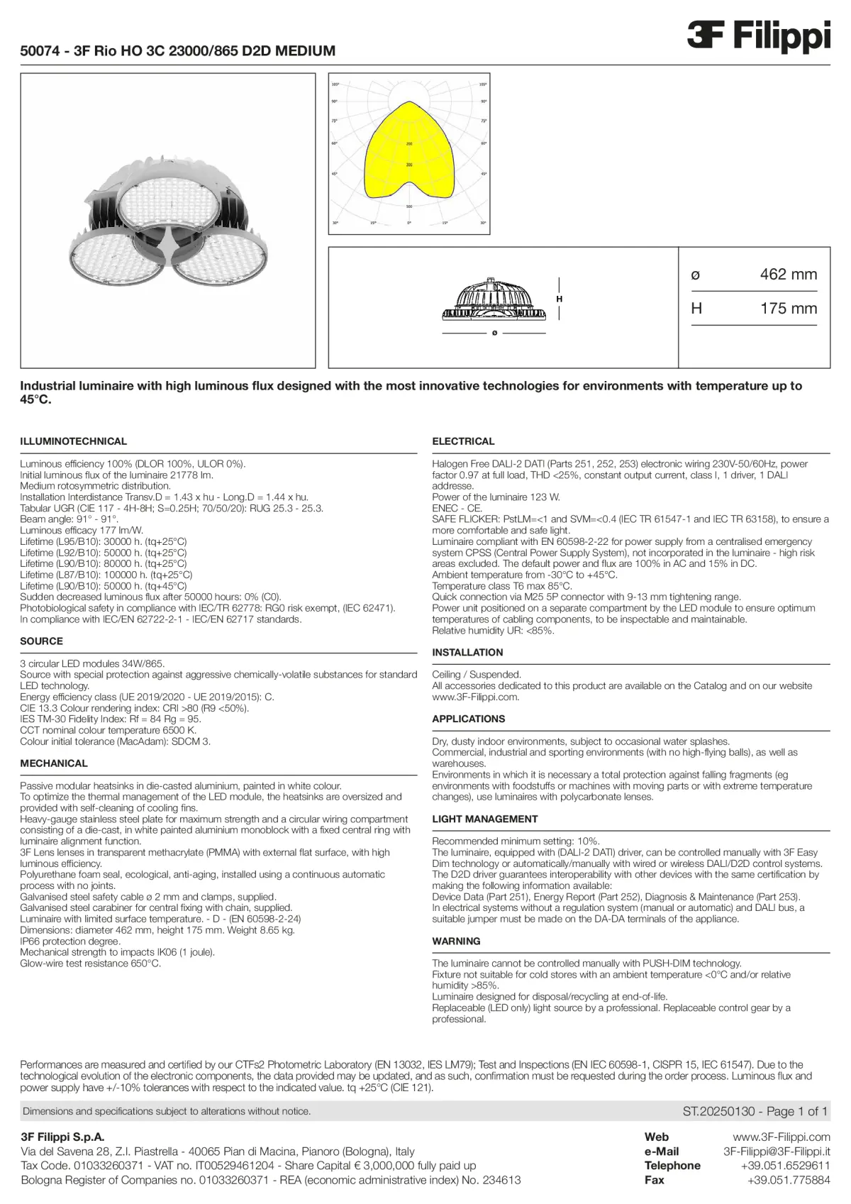 50074 - 3F Rio HO 3C 23000-865 D2D MEDIUM - Datasheet - en