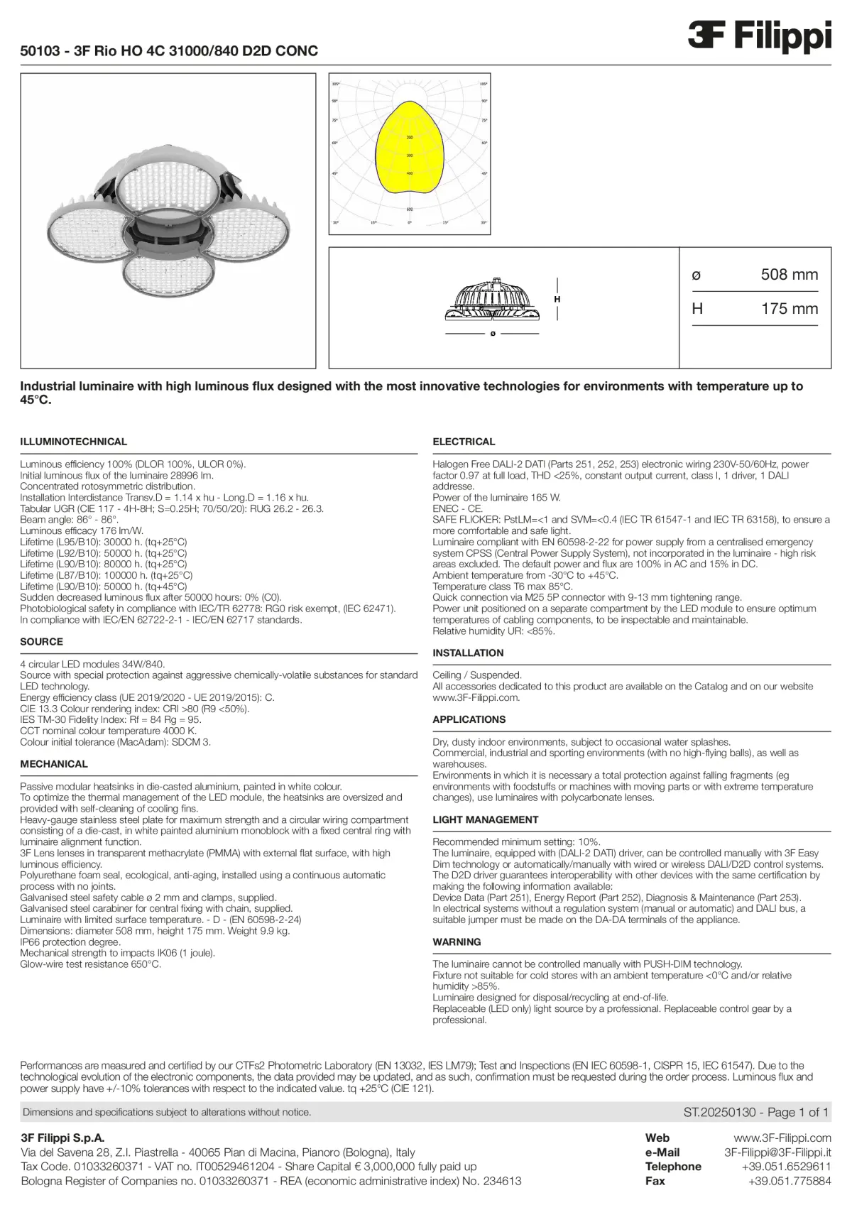 50103 - 3F Rio HO 4C 31000-840 D2D CONC - Datasheet - en