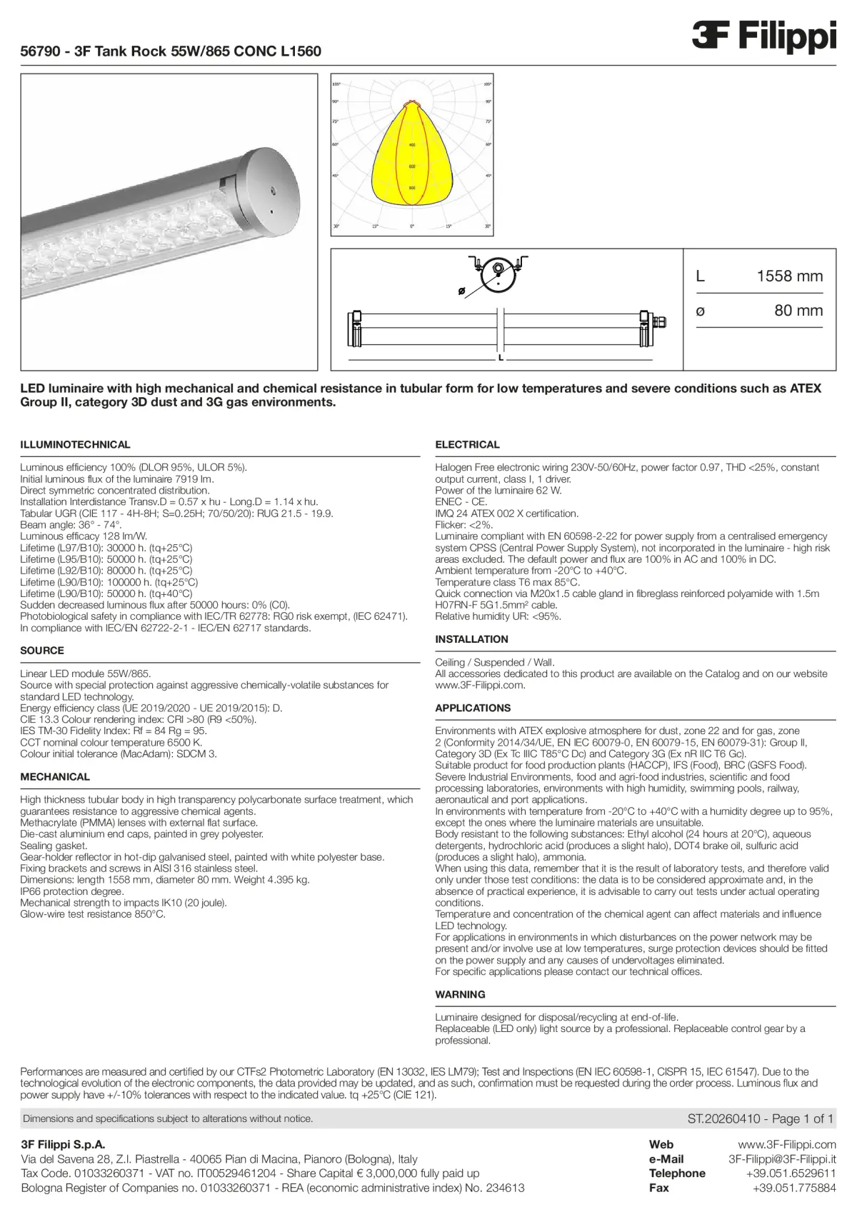 56790 - 3F Tank Rock 55W-865 CONC L1560 - Datasheet - en