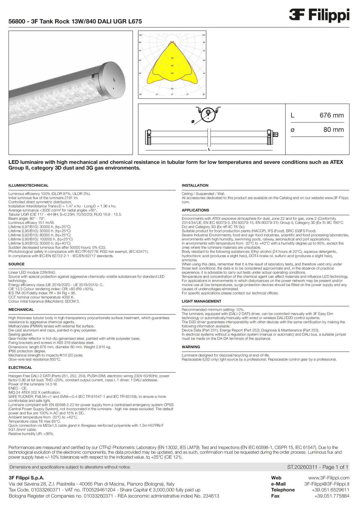 56800 - 3F Tank Rock 13W-840 DALI UGR L675 - Datasheet - en