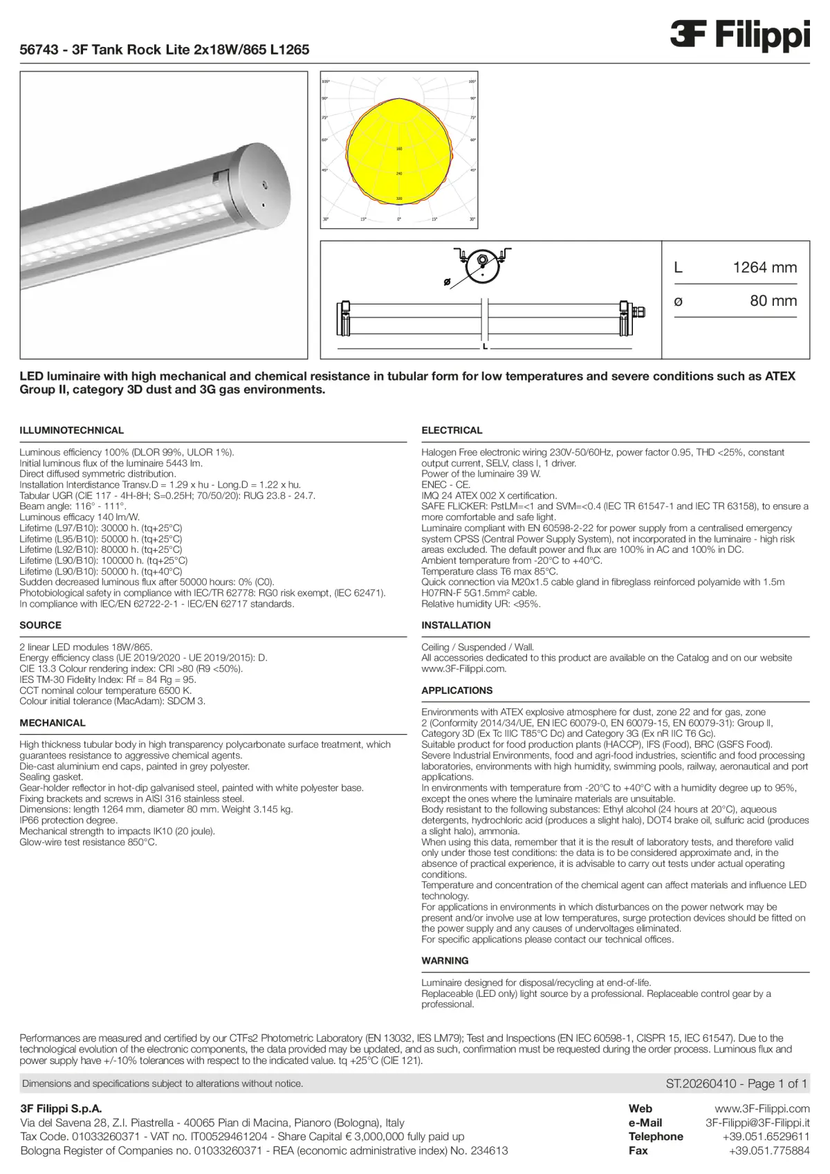 56743 - 3F Tank Rock Lite 2x18W-865 L1265 - Datasheet - en